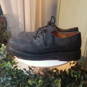 Black Leather Timberland Shoes
